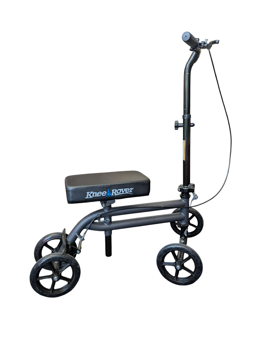 KneeRover Black Adjustable Knee Scooter Mobility Walker