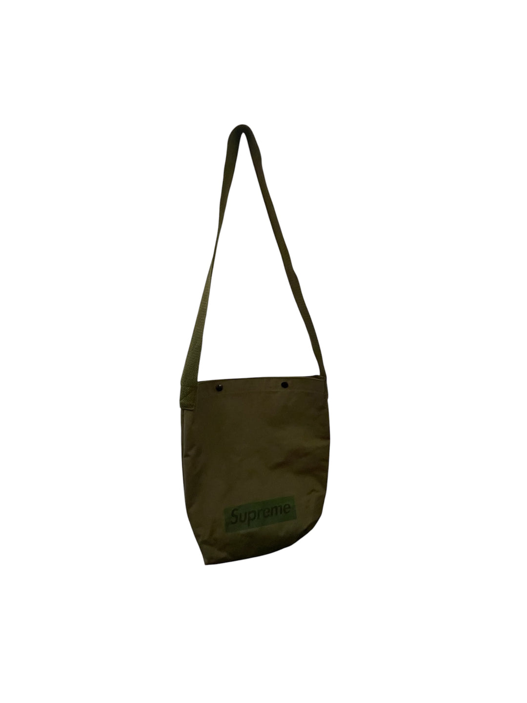 SUPREME OLIVE GREEN CANVAS SHOULDER TOTE BAG – Dragonfly Thrift