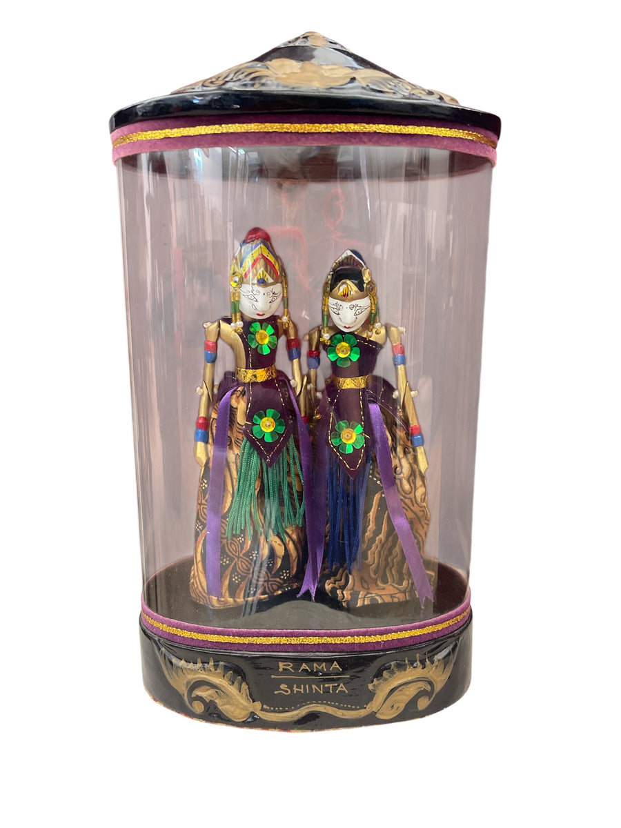 VINTAGE WAYANG GOLEK GILT RAMA & SHINTA PUPPETS – Dragonfly Thrift Boutique
