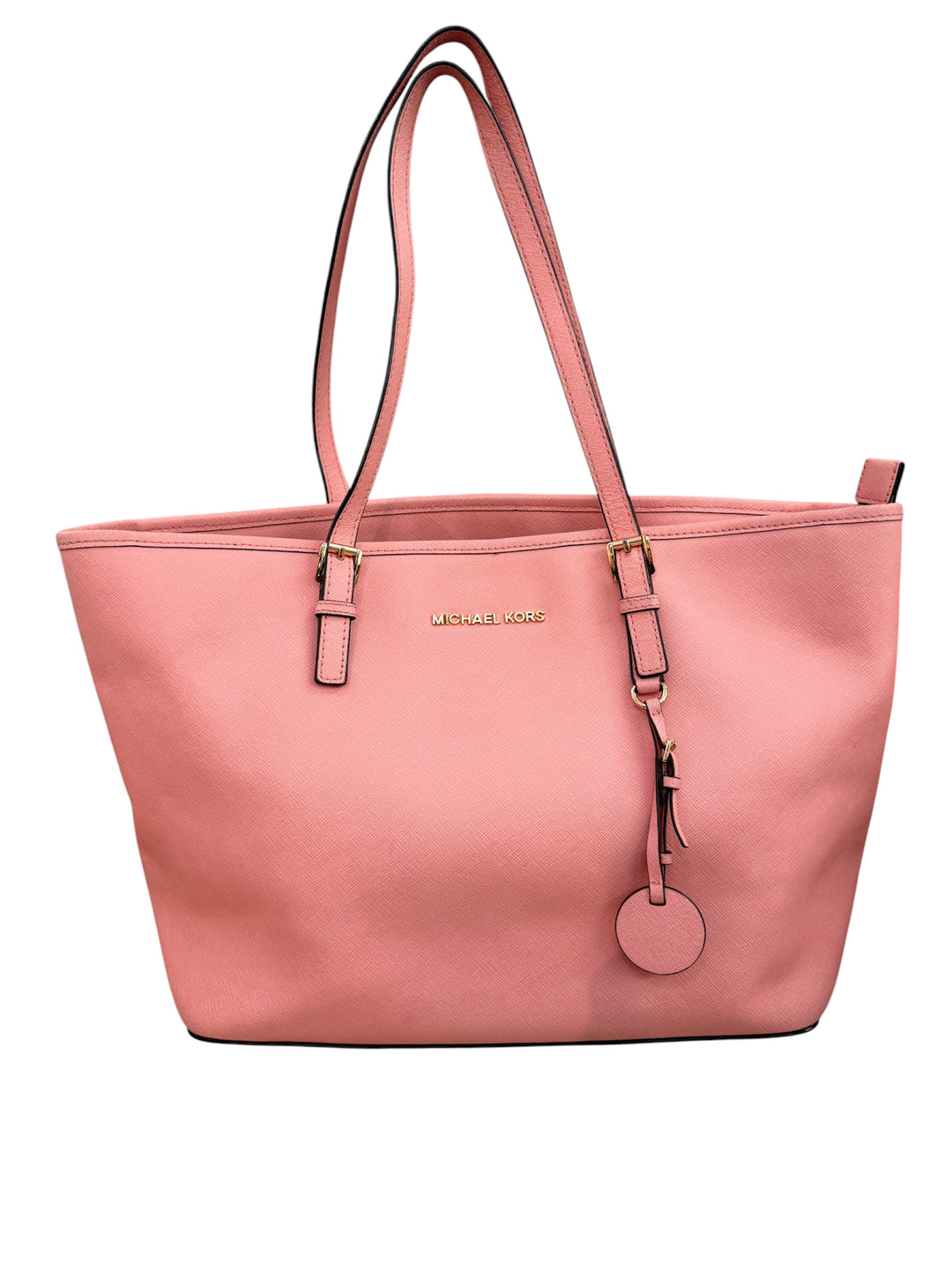 MICHAEL KORS BLUSH PIN JET SET TRAVEL LARGE TOTE – Dragonfly Thrift Boutique